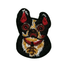 Custom Patches Dog Shaped Embroidered Patch And Iron On Cartoon Badges Wholesale